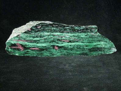 Zoisit mit Rubin 19 cm Anschliff -Mineralien-Edelsteine-Heilsteine-Anschliffe-