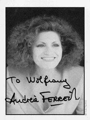 Andrea Ferreol Autogramm ca.10x15 cm (#Int W 104)