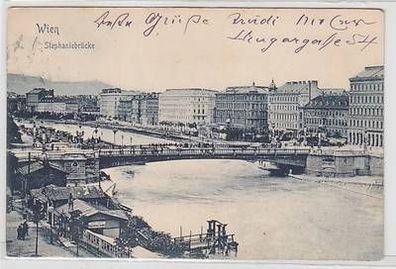 51906 Ak Wien Stephaniebrücke 1909