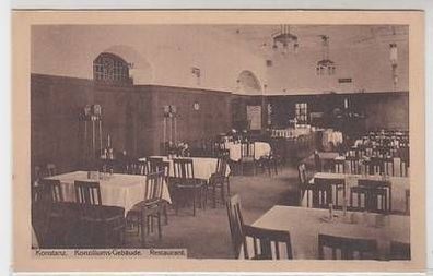 51896 Ak Konstanz Konziliums gebäude Restaurant um 1930