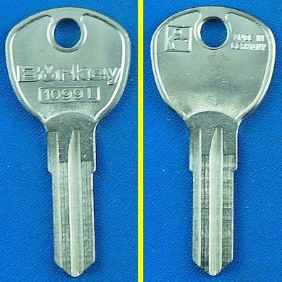 Schlüsselrohling Börkey 1099 L für verschiedene Blau, JD, JU, LAS, Normbau, Renz