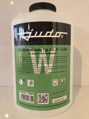 Judo JUL-W Minerallösung für Härtegrad 1 + 2, Flasche mit 3 Liter grün, 8600024