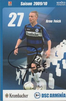 Arne Feick Autogramm Arminia Bielefeld 2009/2010