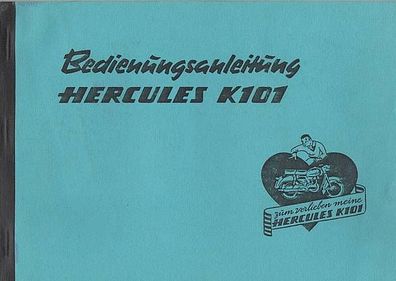 Bedienungsanleitung Hercules K 101 mit 5,2 PS , 3 Gang, Motorrad, Zweirad, Oldtimer