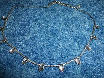 Modeschmuck-----Kette mit kleinen Steinen