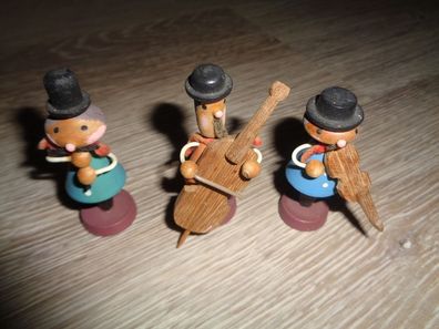 Figuren Gruppe 3 Musiker aus dem Erzgebirge