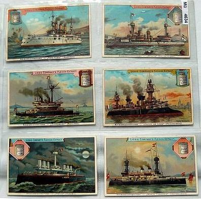 Liebigbilder Serie 368 Kriegsschifftypen, komplett 1897 (4/4634)