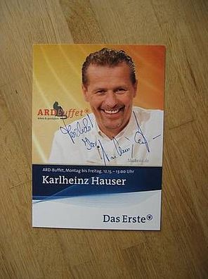 Starkoch Karlheinz Hauser - handsigniertes Autogramm!!!