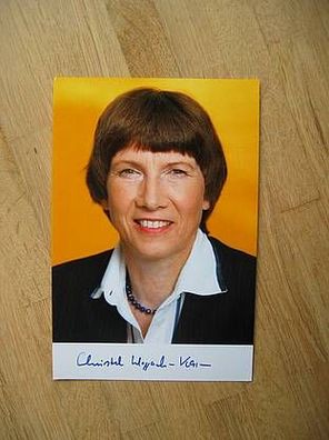 MdB FDP Dr. Christel Happach-Kasan - handsigniertes Autogramm!!!