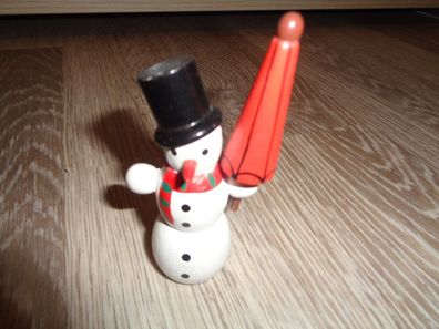Schneemann mit Schirm - kleines Sammlerobjekt