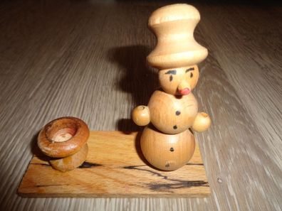 Kerzenhalter mit Schneemann DDR 1980 expertic