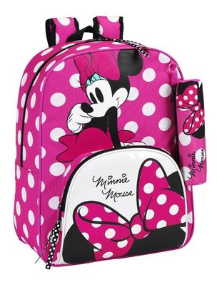 Disney Minnie Mouse Schul Rucksack inkl. Schlampermäppchen NEU bag pencil case