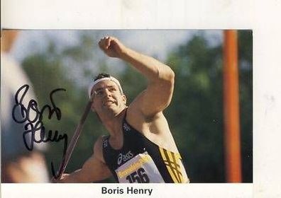Boris Henry Autogrammkarte Original Signiert + 95770
