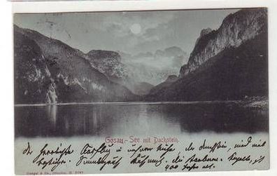 51994 Mondscheinkarte Gosau-See mit Dachstein 1904
