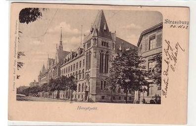 52008 Ak Strassburg im Elsass Hauptpost 1902