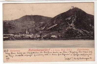 52016 Ak Kahlenbergerdorf an der Donau Leopoldsberg 1902