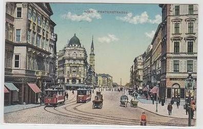 51929 Ak Wien Praterstrasse mit Verkehr 1912