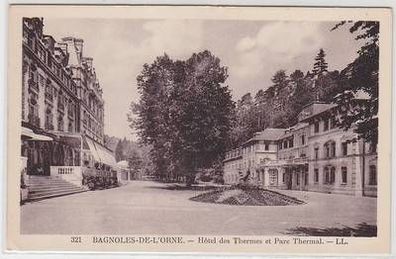 52075 Ak Bagnoles de L`Orne Hotel des Thermes et Parc Thermal um 1915