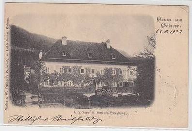 51932 Ak Gruß aus Goisern K.K. Forst- & Domänen Verwaltung 1903