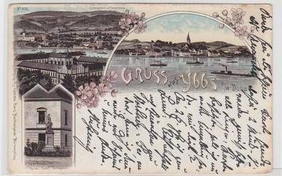 51965 Ak Lithographie Gruss aus Ybbs an der Donau 1902