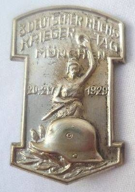seltenes Blech Abzeichen 3. Deutscher Reichskriegertag München 1929