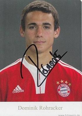 Dominik Rohracker Bayern München II 2009-10 Autogrammkarte Original Signiert