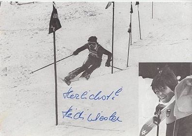 Heidi Wiesler Autogrammkarte 70er Jahre Original Signiert + A 19514