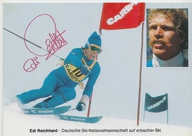 Edi Reichhard Autogrammkarte 80er Jahre Original Signiert + A 19505
