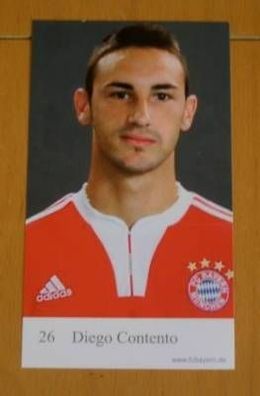 Diego Contento Bayern München 2009-10 Autogrammkarte Selten