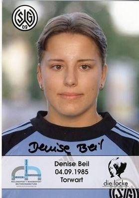 Denise Beil SG Wattenscheid 09 Autogrammkarte Original Signiert + A11659