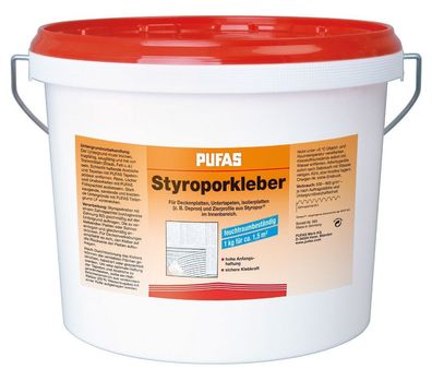 Pufas Styroporkleber 14kg auch zum einbetten von Maler- Renoviervlies