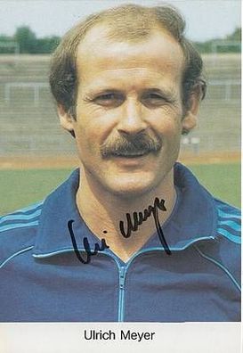 Ulrich Meyer Eintracht Frankfurt 1981-82 Autogrammkarte + A20486