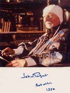 John Gielgud Autogramm ca.10x15 cm (#Int M97)
