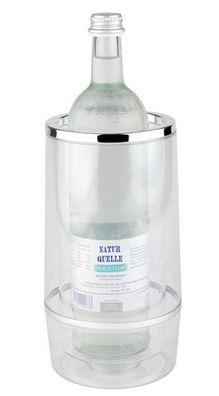 Flaschenkühler Weinkühler Sektkühler Wasserkühler weiß Ø 12 cm Gastlando