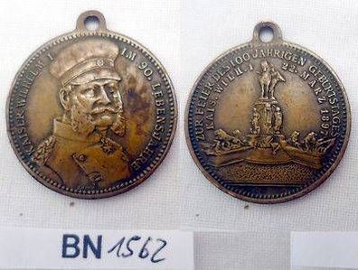 Bronze Medaille Preussen Kaiser Wilhelm I. 1897