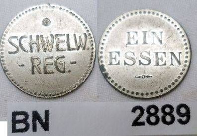 alte Wertmarke "Ein Essen" Schwelwerk Regis Breitingen um 1920