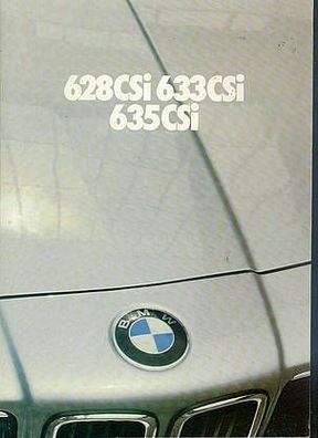 BMW 628 CSi, 633 CSi, 635 CSi