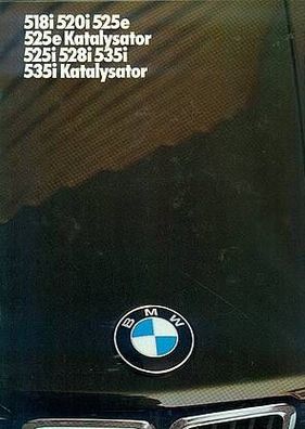 BMW 518i, 520i, 525e, 525e Katalysator, 525i, 528i, 535i, 535i Katalysator