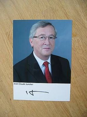 Premierminister Luxemburg Jean-Claude Juncker - handsigniertes Autogramm!!!