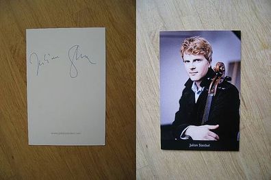 Klassik Cello Star Julian Steckel - handsigniertes Autogramm!!!