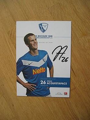VfL Bochum Saison 11/12 Jonas Acquistapace - handsigniertes Autogramm!!!