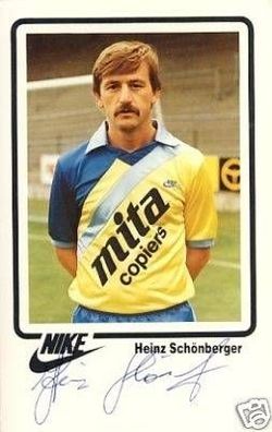 Heinz Schönberger SK Beverer 80er Jahre Autogrammkarte + 55300