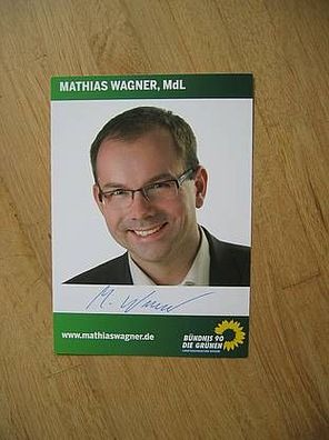 Hessen Die Grünen Politiker Mathias Wagner - handsigniertes Autogramm!!!