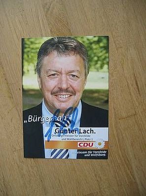 MdB CDU Politiker Günter Lach - handsigniertes Autogramm!!!