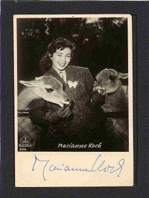 Marianne Koch FBZ Karte Nr 704 Autogramm ca. 9x14 cm (#F 84)