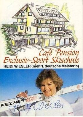 Heidi Wiesler Autogrammkarte Original Signiert + 95823