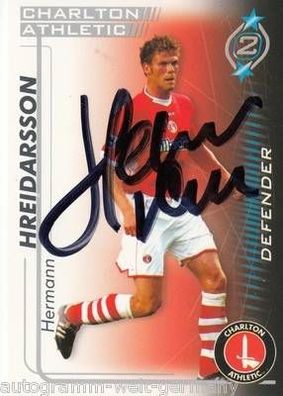 Hermann Hreidarsson Charlton Athletic SB 2005-06 Original Signiert