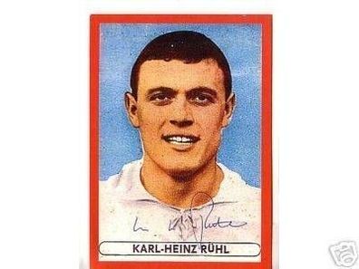 Hertha BSC Berlin 60er Jahre + Karl-Heinz Rühl+ Original Signiert