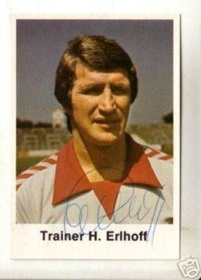 Hermann Erlhoff Rot-Weiss Essen 77-78 Bergmann SB Sign.