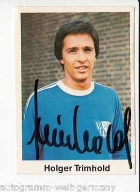 Holger Trimhold VFL Bochum Bergmann SB 1976-77 Original Signiert